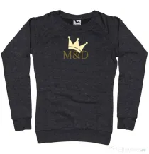 Bluza personalizata dama M&D QUEEN Negru melanj