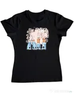 Tricou personalizat dama Relaxing Negru
