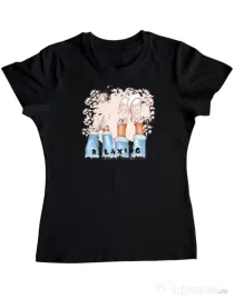 Tricou personalizat dama Relaxing Negru