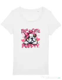 Tricou STANLEY STELLA dama BULLDOG 13 Alb