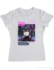 Tricou personalizat dama CYBER SOUL Alb