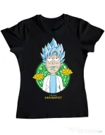 Tricou ADLER dama I'm just saiyantist Negru