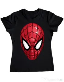 Tricou ADLER dama Spiderman mask Negru