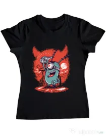 Tricou ADLER dama Plankton Negru