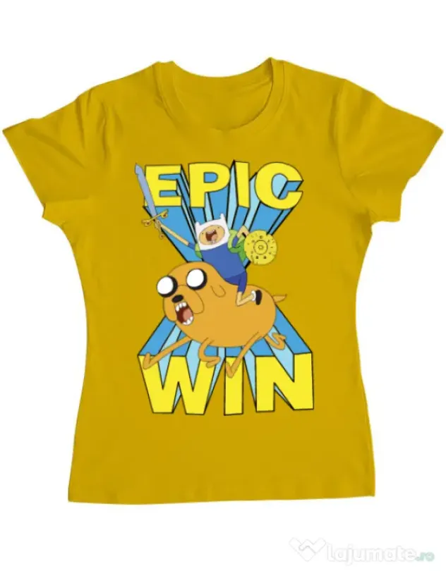 Tricou ADLER dama Epic win Galben