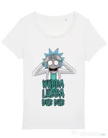 Tricou STANLEY STELLA dama Wubba Lubba Dub Dub Alb
