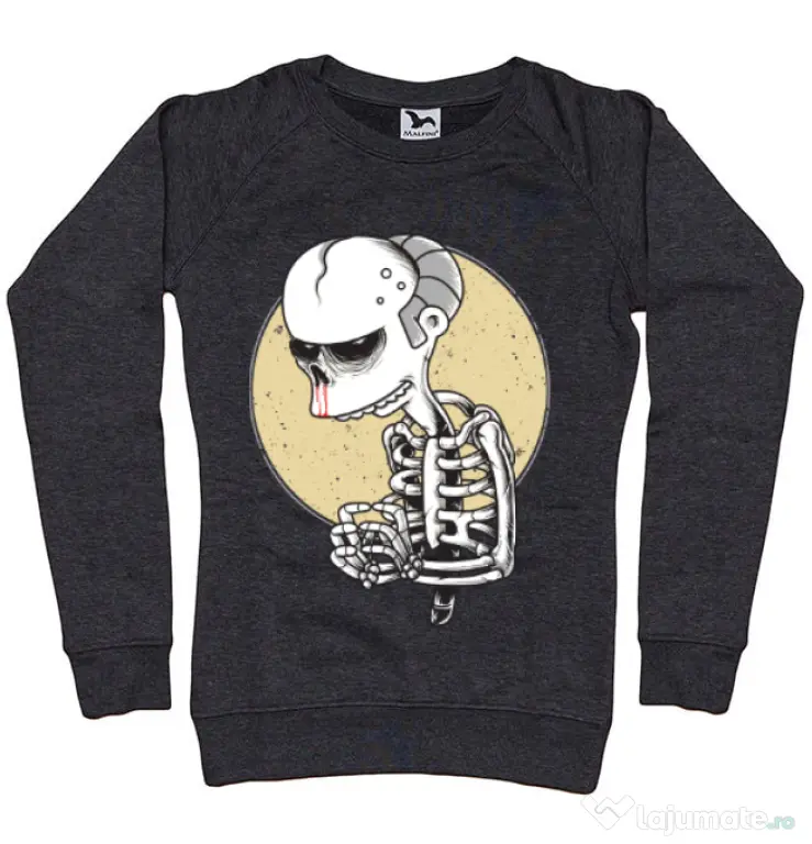 Bluza ADLER dama Death of Grandfather Negru melanj