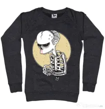 Bluza ADLER dama Death of Grandfather Negru melanj