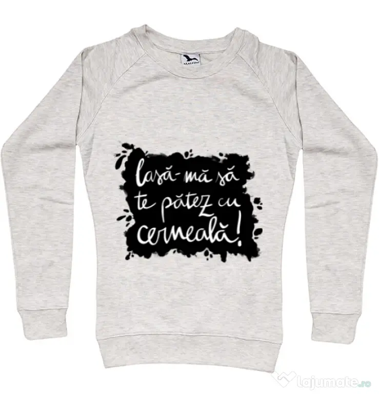 Bluza ADLER dama Te patez cu cerneala Migdala melanj