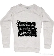 Bluza ADLER dama Te patez cu cerneala Migdala melanj