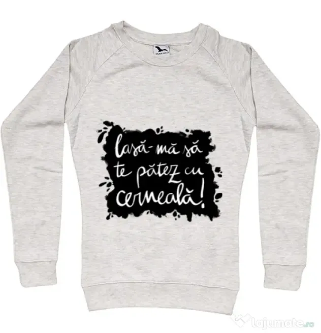 Bluza ADLER dama Te patez cu cerneala Migdala melanj