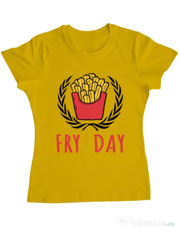 Tricou ADLER dama Fry Day Galben