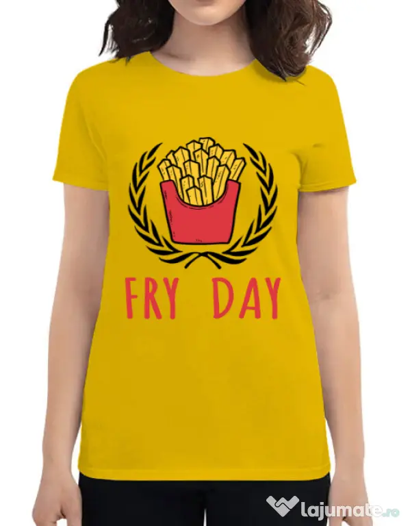 Tricou ADLER dama Fry Day Galben