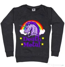 Bluza ADLER dama Death Metal Negru melanj