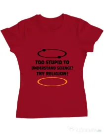 Tricou ADLER dama Try religion Rosu
