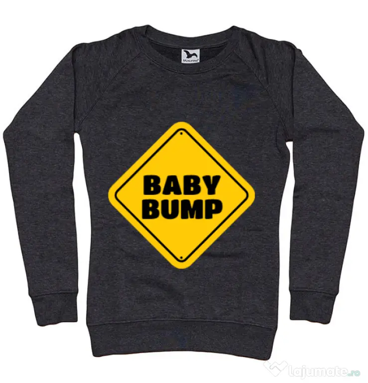 Bluza ADLER dama Baby bump Negru melanj