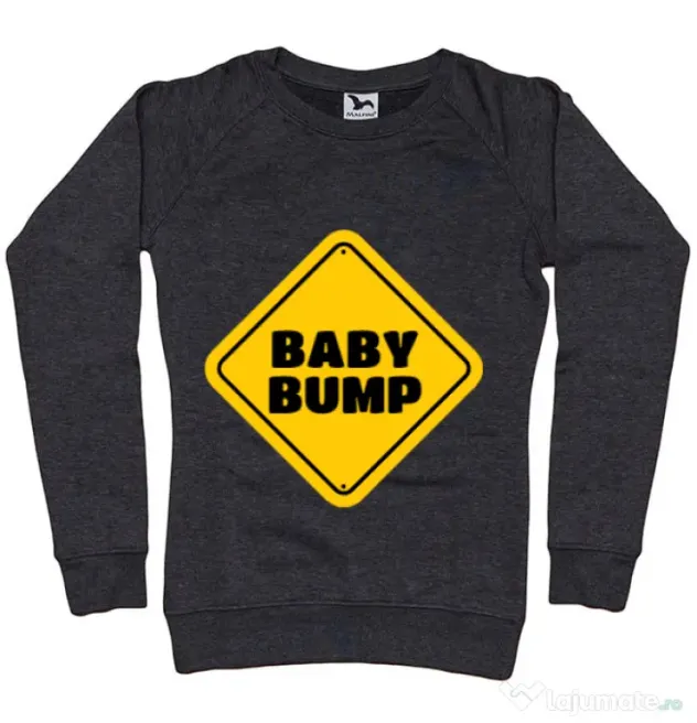 Bluza ADLER dama Baby bump Negru melanj
