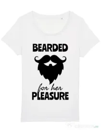 Tricou STANLEY STELLA dama Bearded for her pleasure Alb
