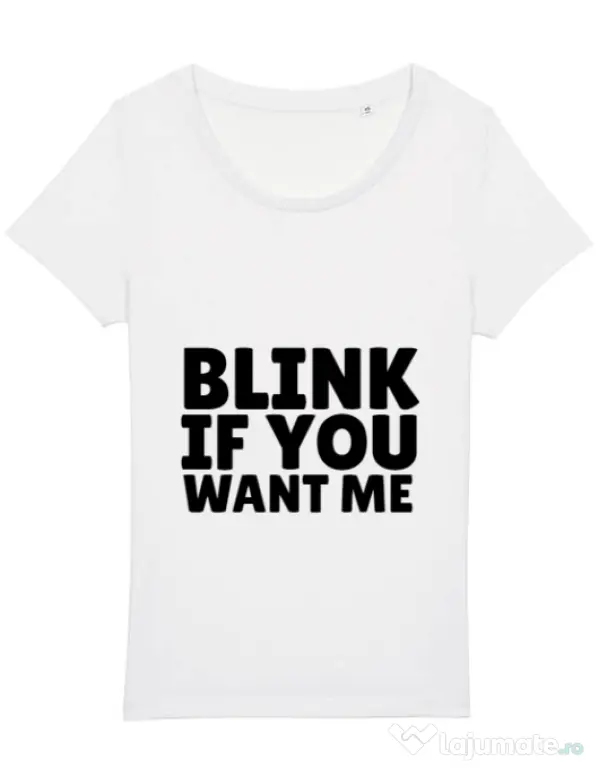 Tricou STANLEY STELLA dama Blink if you want me Alb