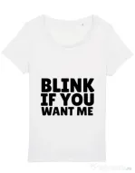Tricou STANLEY STELLA dama Blink if you want me Alb
