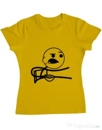 Tricou ADLER dama Cereal Guy Galben