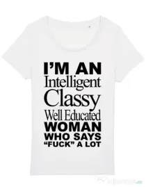 Tricou STANLEY STELLA dama Classy Woman Alb