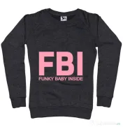 Bluza ADLER dama Funky baby inside Negru melanj