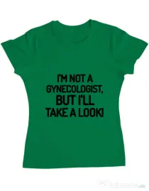 Tricou ADLER dama Gynecologist Verde mediu