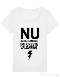 Tricou STANLEY STELLA dama Nu imbatranesc Alb