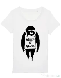 Tricou STANLEY STELLA dama Keep it real Alb