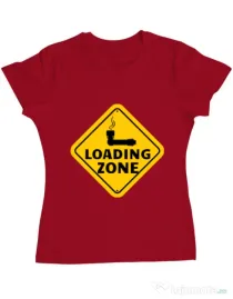 Tricou ADLER dama Loading zone Rosu
