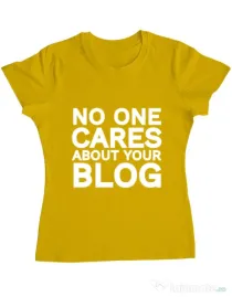 Tricou ADLER dama No one cares Galben