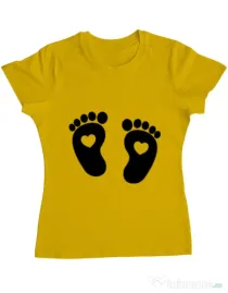 Tricou ADLER dama Picioruse Galben