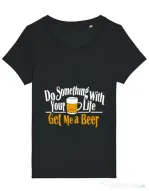 Tricou STANLEY STELLA dama Get me a beer Negru