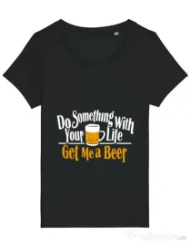 Tricou STANLEY STELLA dama Get me a beer Negru