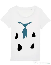 Tricou STANLEY STELLA dama Flinstone costume Alb