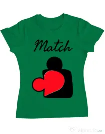 Tricou ADLER dama Perfect match Verde mediu