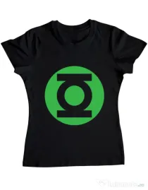 Tricou ADLER dama Green lantern Negru