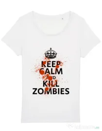 Tricou STANLEY STELLA dama Kill zombies Alb