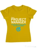 Tricou ADLER dama Project manager Galben