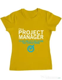 Tricou ADLER dama Project manager Galben