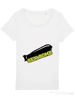 Tricou STANLEY STELLA dama Sex bomb Alb