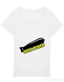 Tricou STANLEY STELLA dama Sex bomb Alb
