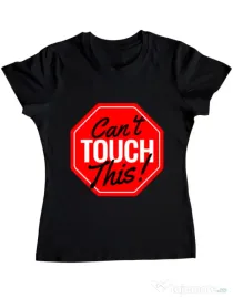 Tricou ADLER dama Can’t touch this Negru
