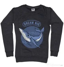 Bluza ADLER dama Dream big Negru melanj