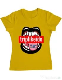 Tricou ADLER dama Trip like I do Galben