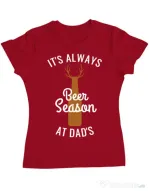 Tricou ADLER dama Beer season Rosu