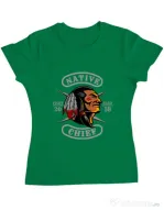 Tricou ADLER dama Native chief Verde mediu
