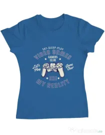 Tricou ADLER dama My reality Albastru azuriu
