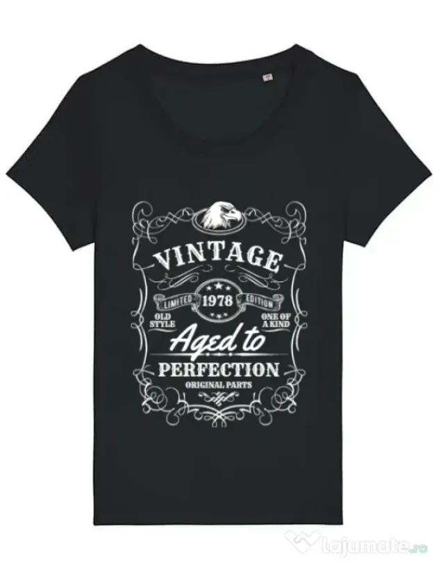 Tricou STANLEY STELLA dama Aged to perfection Negru